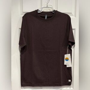 Vuori Men's XL Short Sleeve Ponto Performance Tee Java Heather Brown NWT Stretch